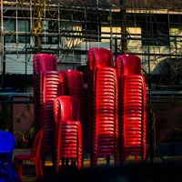 Red Stacking Chairs - Large Quantity Bulk