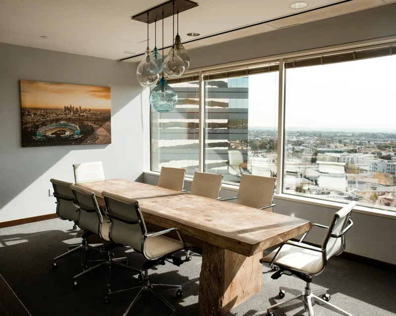 Executive Meeting Table - Light Wood, Seats 8