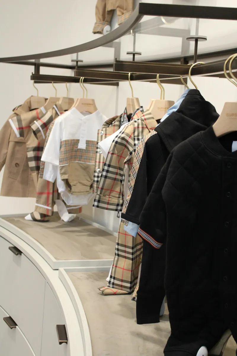 Designer Clothing Rail with Mixed Branded Garments