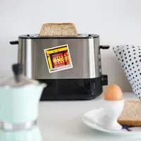 Stainless Steel Pop-Up Toaster with Bread Slice