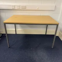 Wooden Top Work Table with Metal Frame